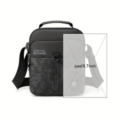 Men's Casual Shoulder Bag Lightweight Messenger Bag Small Square Bag
