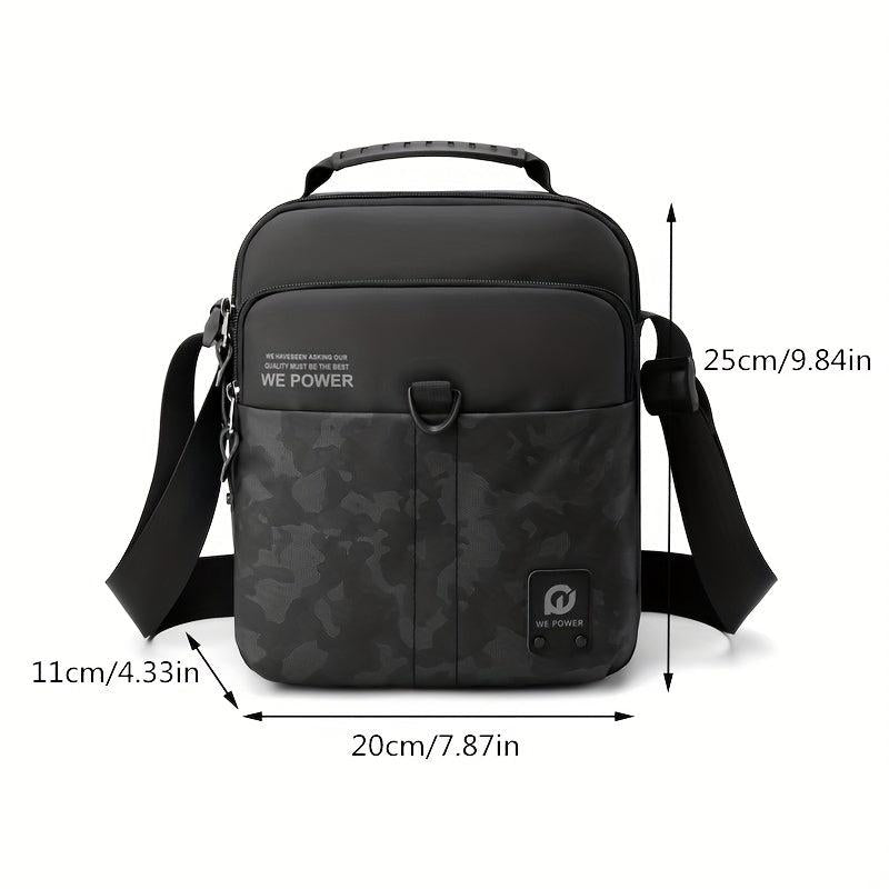 Men's Casual Shoulder Bag Lightweight Messenger Bag Small Square Bag
