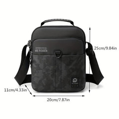 Men's Casual Shoulder Bag Lightweight Messenger Bag Small Square Bag