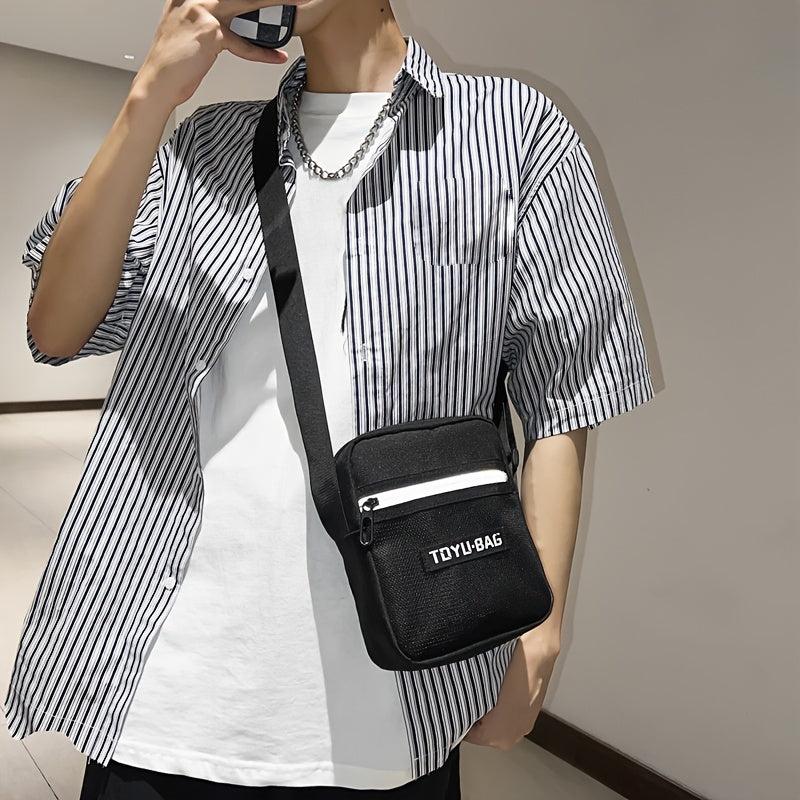 Men's Waterproof Mini Messenger Bag Casual Crossbody Shoulder Bag