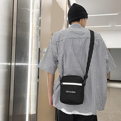 Men's Waterproof Mini Messenger Bag Casual Crossbody Shoulder Bag