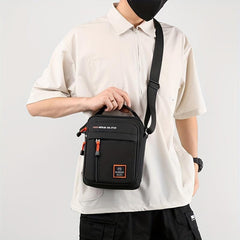 Men's Shoulder Bag Casual Nylon Crossbody Travel Backpack Messenger Bag