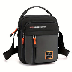 Men's Shoulder Bag Casual Nylon Crossbody Travel Backpack Messenger Bag
