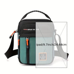 Men's Shoulder Bag Casual Nylon Crossbody Travel Backpack Messenger Bag