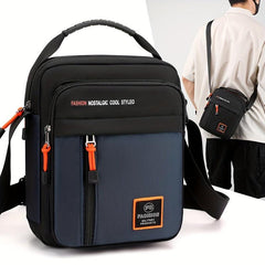 Men's Shoulder Bag Casual Nylon Crossbody Travel Backpack Messenger Bag