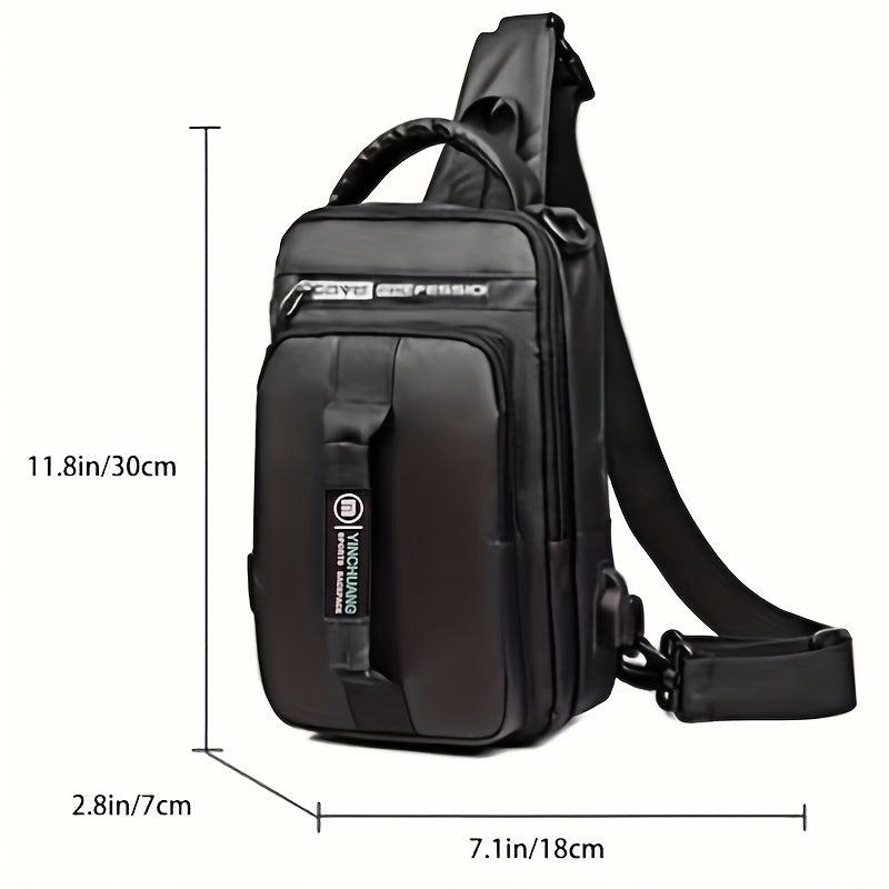 Unisex Waterproof Oxford Chest Bag