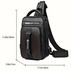 Unisex Waterproof Oxford Chest Bag