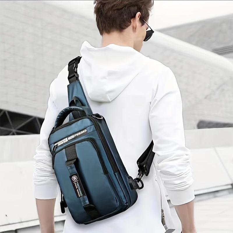 Unisex Waterproof Oxford Chest Bag