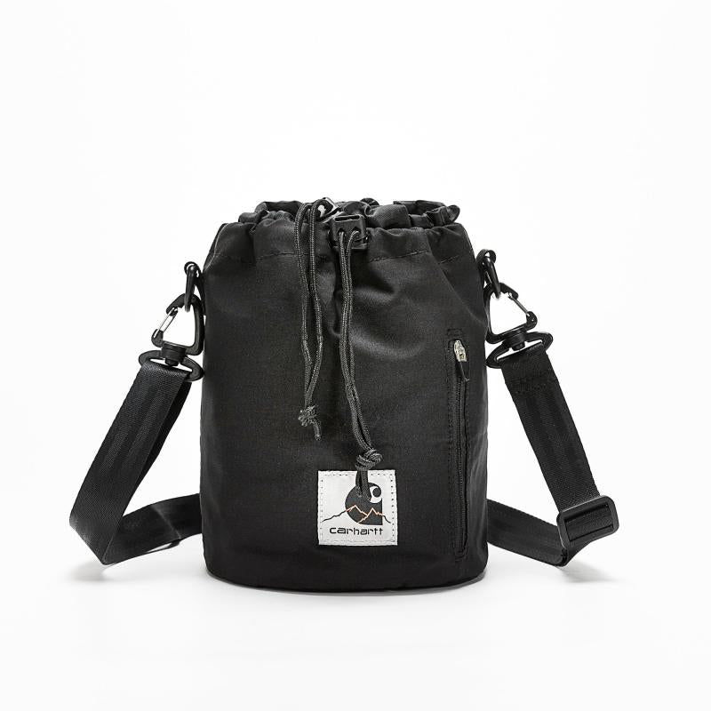 Men's Casual Sling Bag Large Capacity Drawstring Crossbody Bag