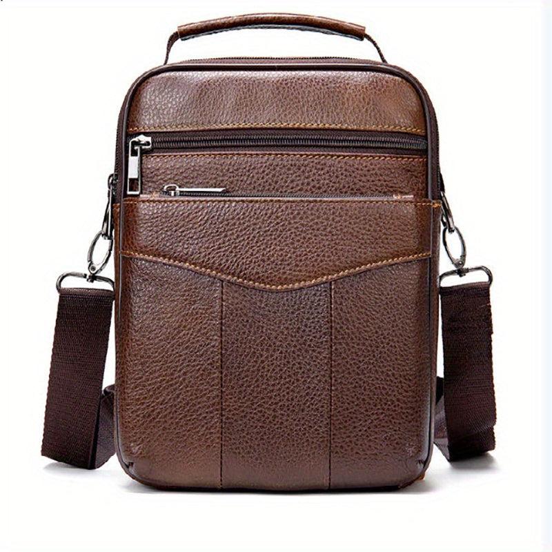 Leather Crossbody Chest Bag Multifunctional Sling Bag