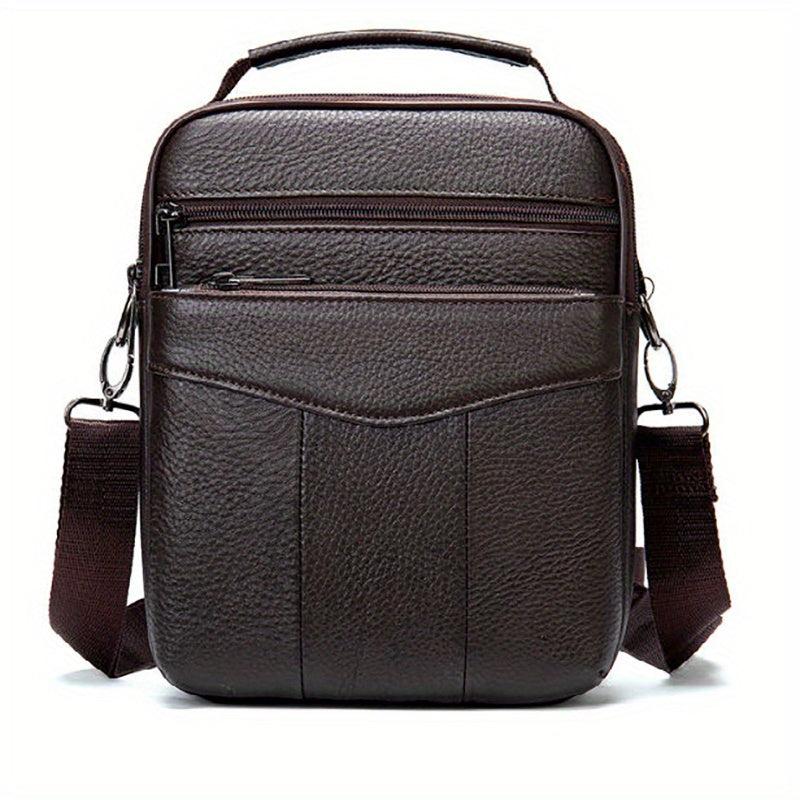 Leather Crossbody Chest Bag Multifunctional Sling Bag