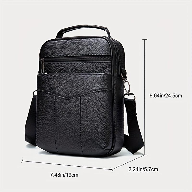 Leather Crossbody Chest Bag Multifunctional Sling Bag