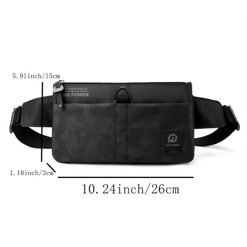 Men's Nylon Fanny Pack for Outdoor Sports Running Cycling Hiking Lightweight