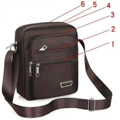 Men's Business Waterproof Oxford Cloth Crossbody Bag