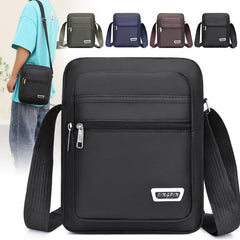 Men's Business Waterproof Oxford Cloth Crossbody Bag
