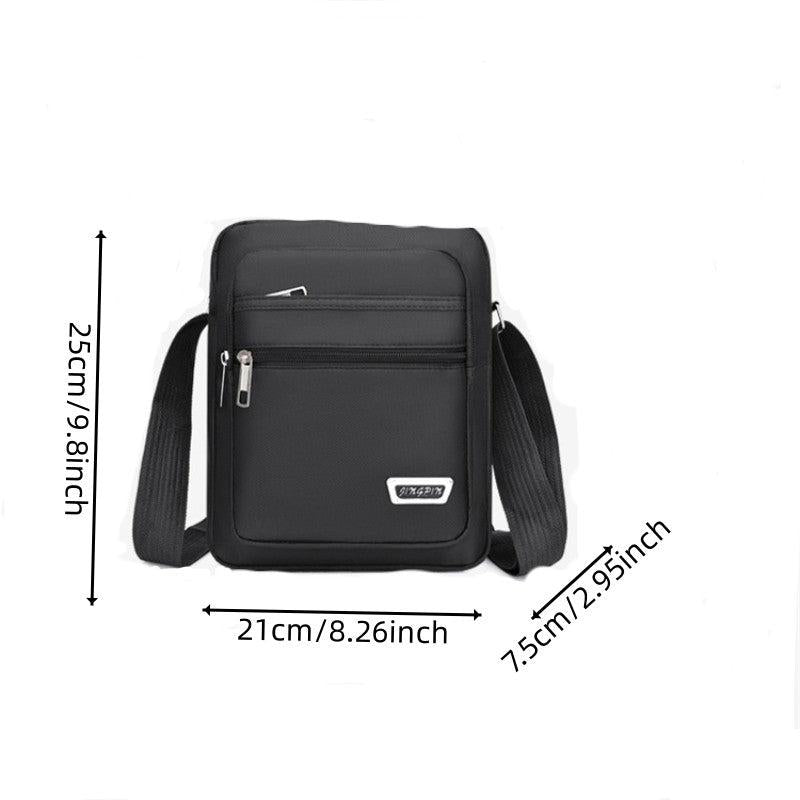 Men's Business Waterproof Oxford Cloth Crossbody Bag