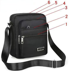 Men's Business Waterproof Oxford Cloth Crossbody Bag
