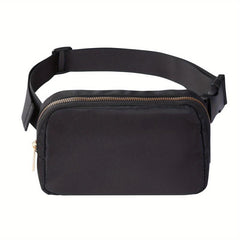 Waterproof Travel Fanny Pack Nylon Crossbody Bag, Adjustable Strap