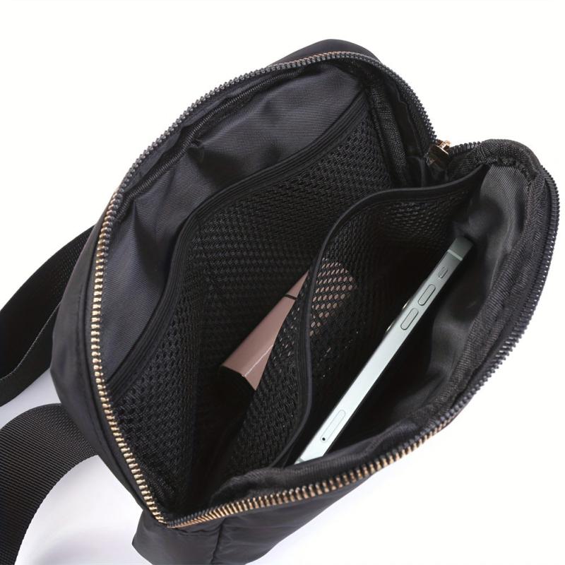 Waterproof Travel Fanny Pack Nylon Crossbody Bag, Adjustable Strap