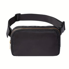 Waterproof Travel Fanny Pack Nylon Crossbody Bag, Adjustable Strap