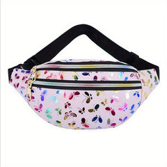 Colorful Laser Butterfly Waist Bag Crossbody Bag
