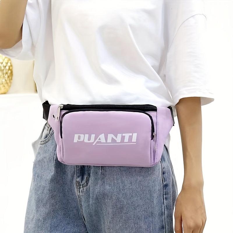 Zipper Chest Bag Adjustable Strap Fanny Pack