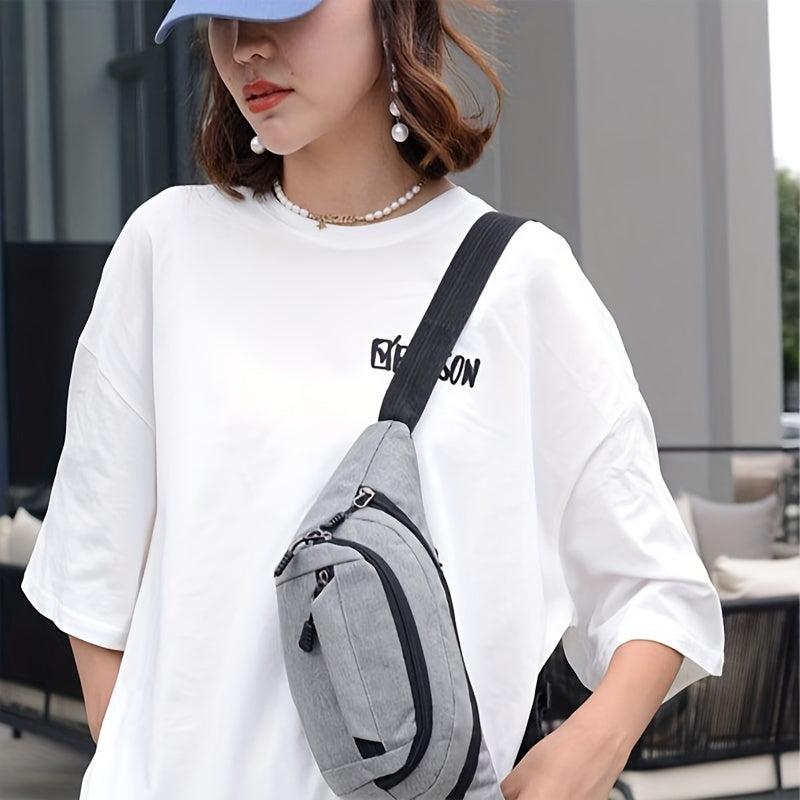Nylon Fanny Pack Outdoor Crossbody Bag Chest Purse
