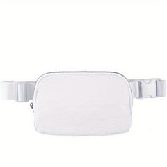 Stylish Belt Bag Zipper Minimalism Crossbody Chest Bag Waterproof