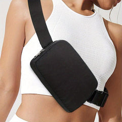 Stylish Belt Bag Zipper Minimalism Crossbody Chest Bag Waterproof