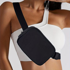 Stylish Belt Bag Zipper Minimalism Crossbody Chest Bag Waterproof