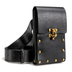 Gothic Steampunk Fanny Pack Studded Retro Waist Bag