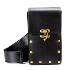 Gothic Steampunk Fanny Pack Studded Retro Waist Bag
