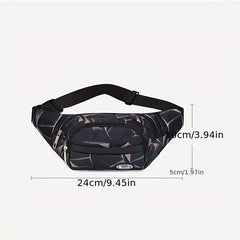 Casual Chest Bag Nylon Foldable Fanny Pack Lightweight Waist Bag