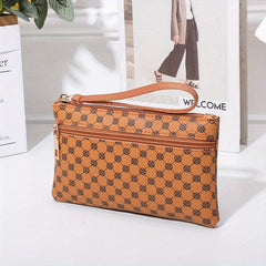 Vintage Pattern Long Wallet Zipper Coin Purse Classic Purse