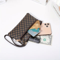 Vintage Pattern Long Wallet Zipper Coin Purse Classic Purse