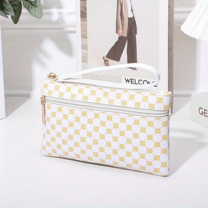 Vintage Pattern Long Wallet Zipper Coin Purse Classic Purse
