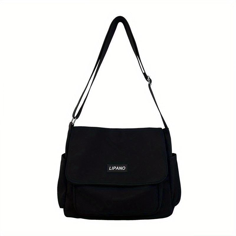 Men's Nylon Shoulder Bag Large Capacity Crossbody Bag for Sports Travel