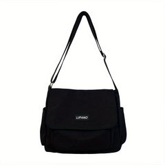 Men's Nylon Shoulder Bag Large Capacity Crossbody Bag for Sports Travel