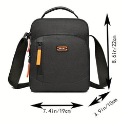 Men's Nylon Crossbody Bag Multifunction Shoulder Bag for Outdoor Sports