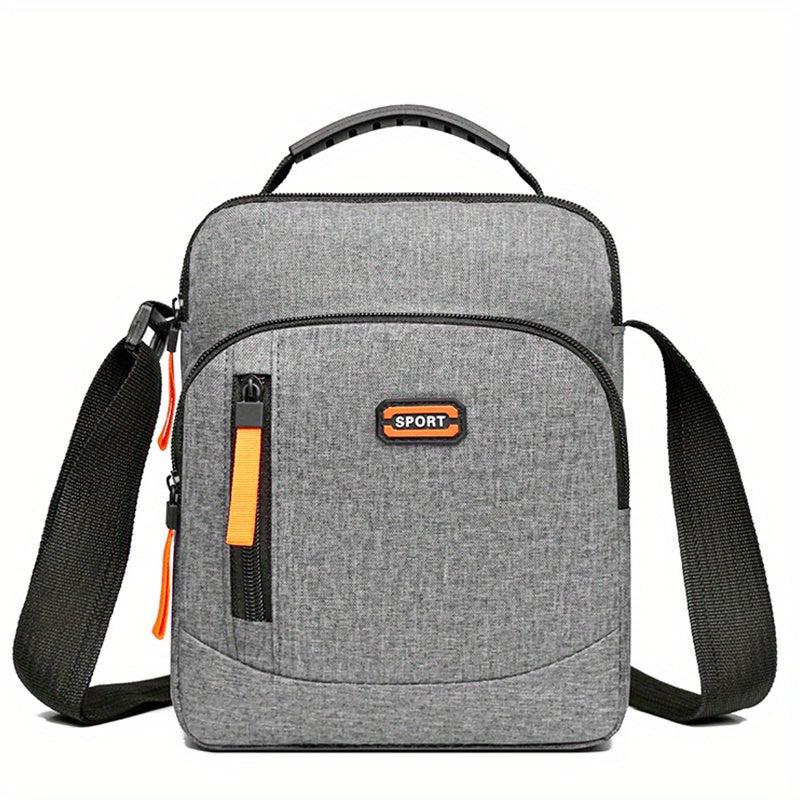 Men's Nylon Crossbody Bag Multifunction Shoulder Bag for Outdoor Sports