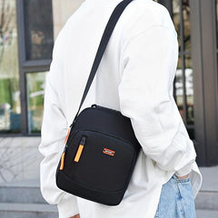 Men's Nylon Crossbody Bag Multifunction Shoulder Bag for Outdoor Sports