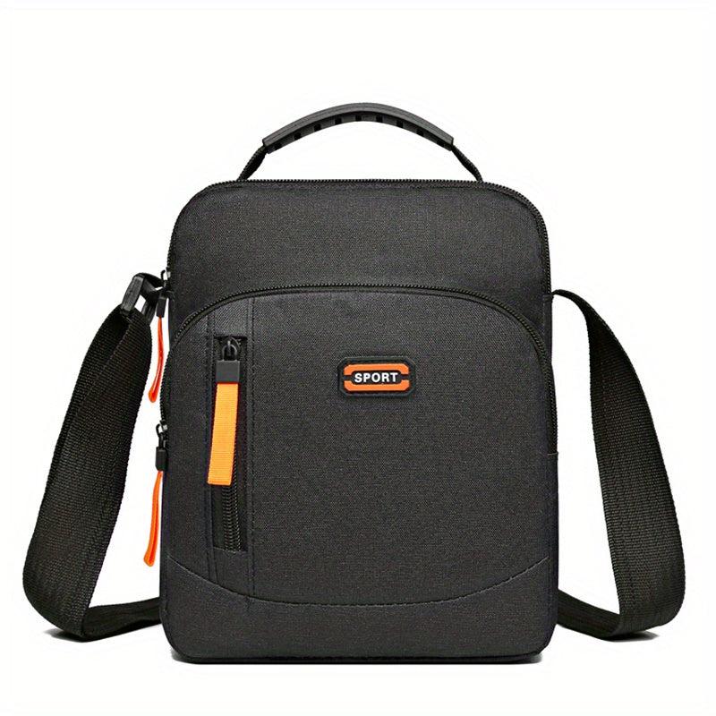 Men's Nylon Crossbody Bag Multifunction Shoulder Bag for Outdoor Sports