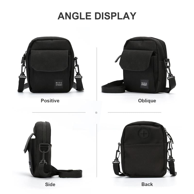 Men's Small Crossbody Bag Side Shoulder Mini Messenger Bag