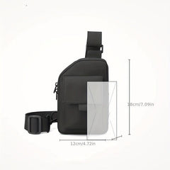 Men's Chest Bag Sports Shoulder Bag Casual Crossbody Bag