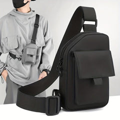Men's Chest Bag Sports Shoulder Bag Casual Crossbody Bag