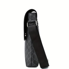 Men's Casual Shoulder Messenger Bag Flap Vertical Crossbody Briefcase Bag