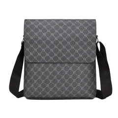 Men's Casual Shoulder Messenger Bag Flap Vertical Crossbody Briefcase Bag