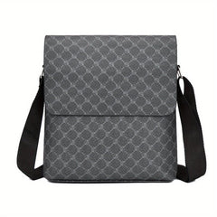 Men's Casual Shoulder Messenger Bag Flap Vertical Crossbody Briefcase Bag