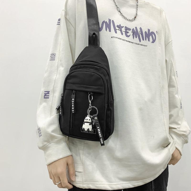Men's Nylon Shoulder Bag for Outing