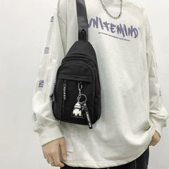 Men's Nylon Shoulder Bag for Outing